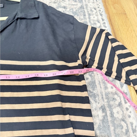 Lane Bryant Black and Brown Striped sweater size 18 - Picture 8 of 9